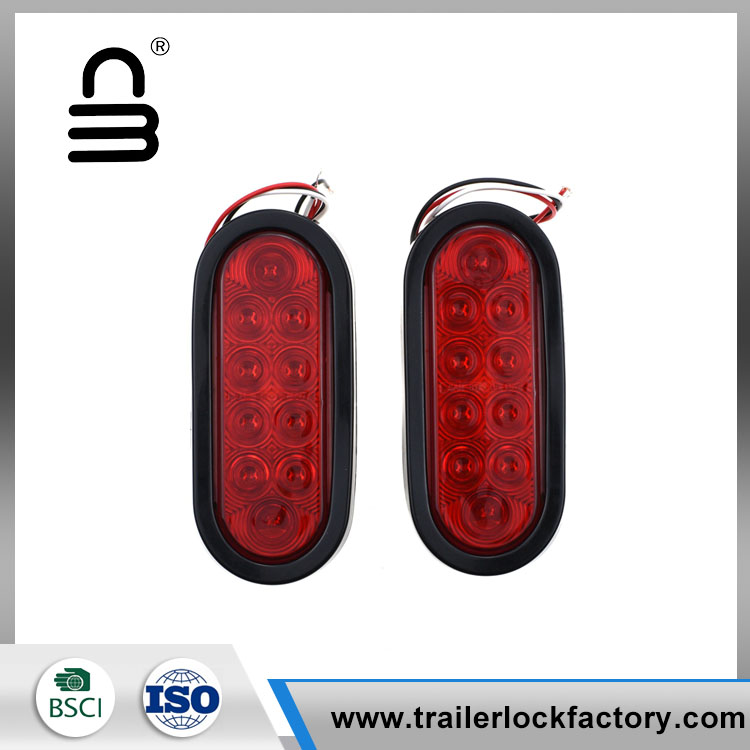 6 ιντσών 10 Led Oval Stop Trail Φως στροφής