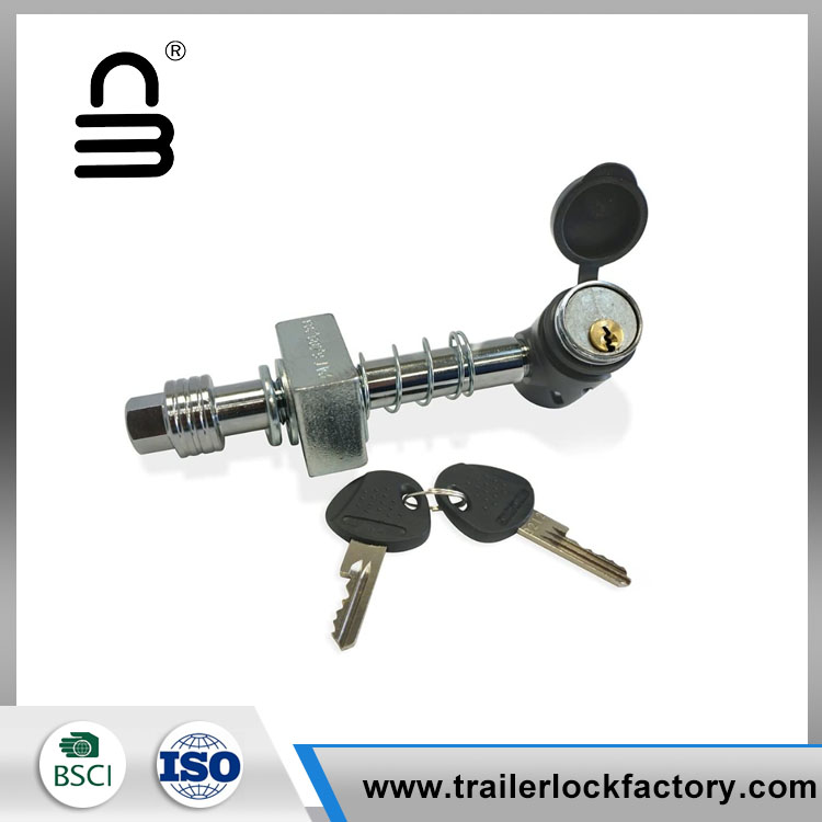 Silent Trailer Hitch Pin Lock